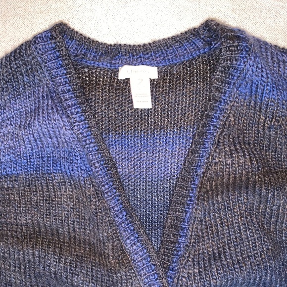 Chico’s beautiful bulky wool blend shrug sweater size 2 (approx. 12) - Picture 2 of 8